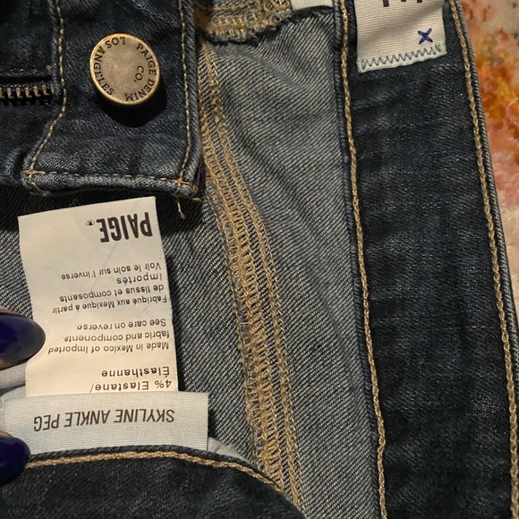 Paige skyline ankle peg jeans - size 28 - Picture 5 of 6